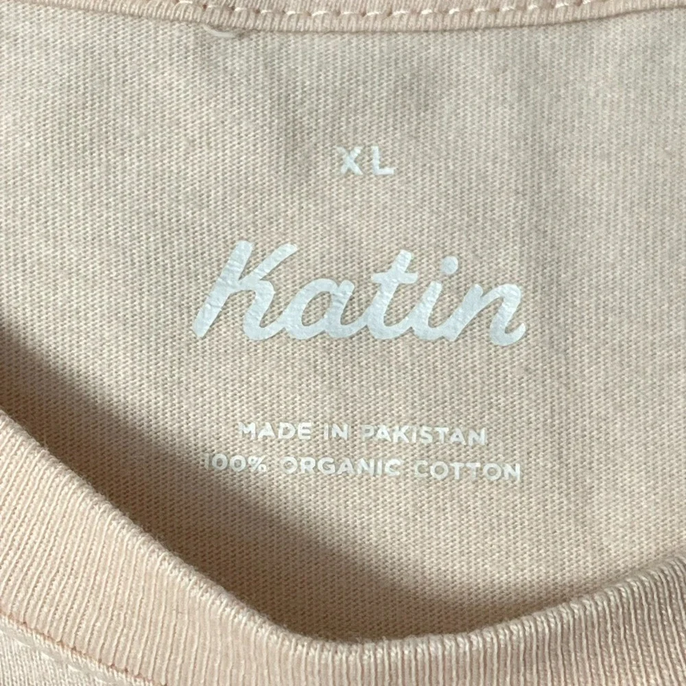 Kanvas by Katin T Shirt Men XL Long Sleeve See You Out There Pink Organic Cotton